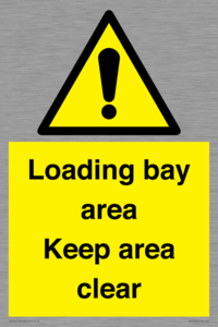 Loading bay area Keep area clear